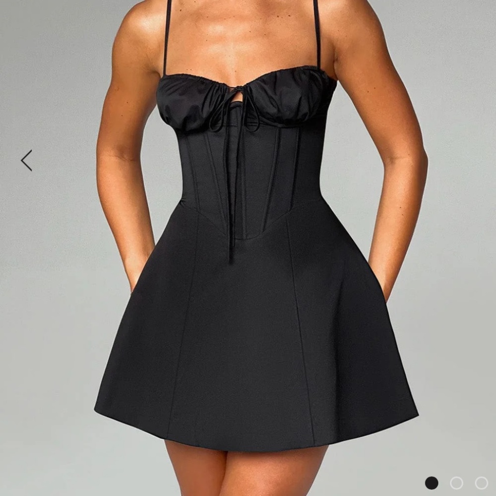 Babyboo Lacey Mini dress in black